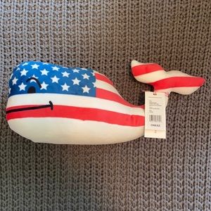 Vineyard Vines Patriotic American Flag Plush Whale